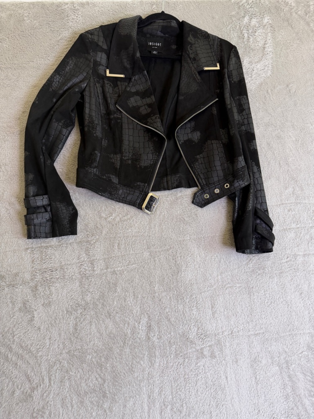 Insight New York Black- Texture Moto Jacket 10